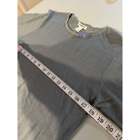 NWT Vintage J’Envie Sport Women’s Blue Gray Knit Top Size MEDIUM - Picture 9 of 10